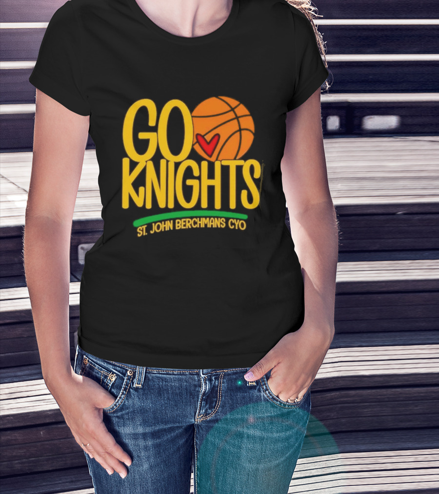 Go Knights St. John Berchmans CYO Basketball Pride T-Shirt