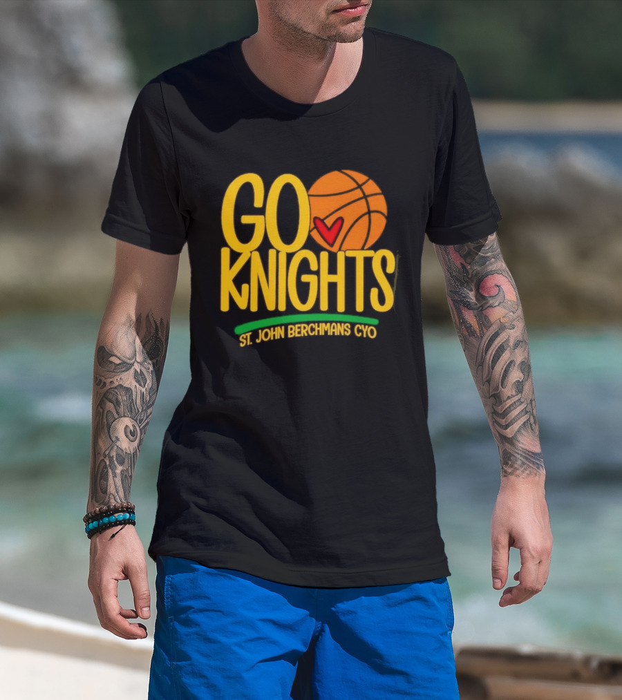 Go Knights St. John Berchmans CYO Basketball Pride T-Shirt