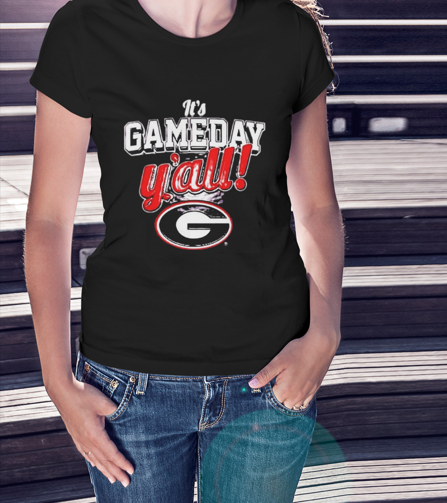 It's Gameday Y'all Georgia Bulldogs UGA Football T-Shirt