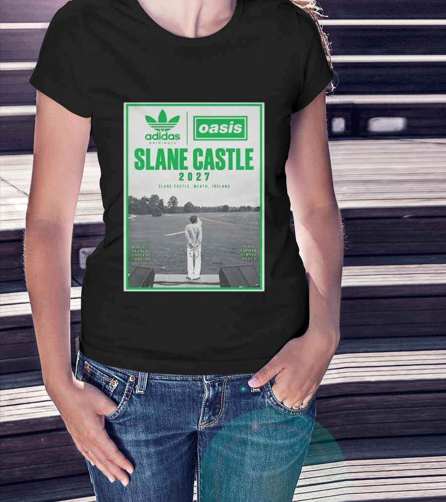 Adidas Originals Oasis Slane Castle 2027 Ireland Music People Culture Forever T-Shirt