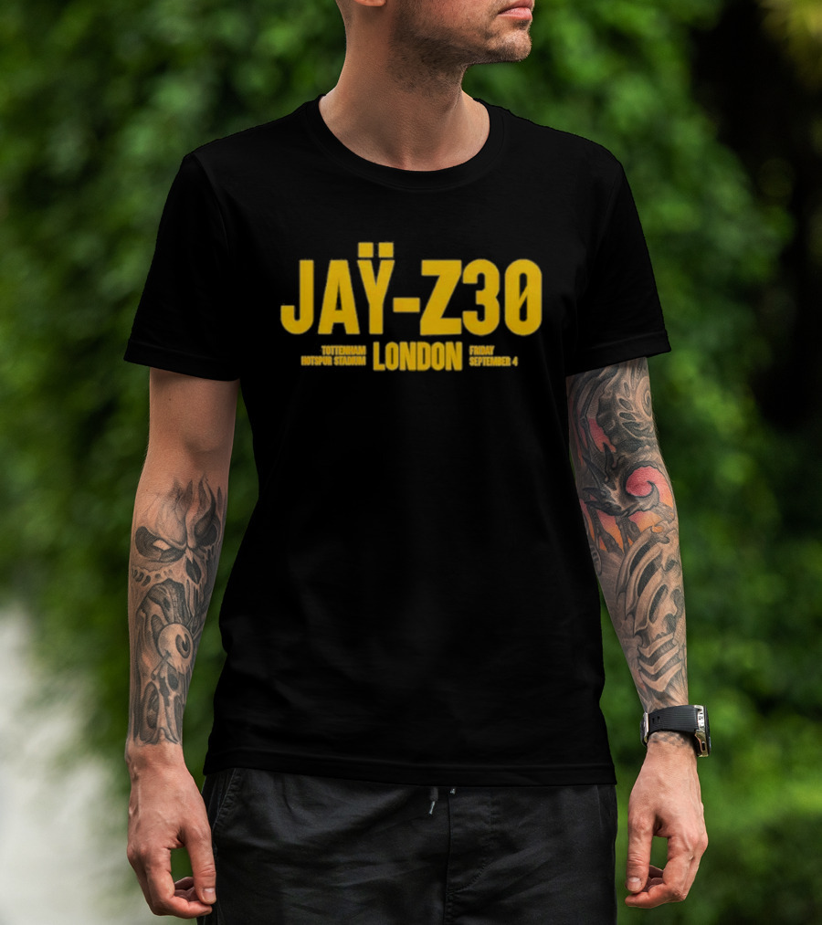 Jay Z30 Tottenham Hotspur Stadium London Friday September 4 T-Shirt