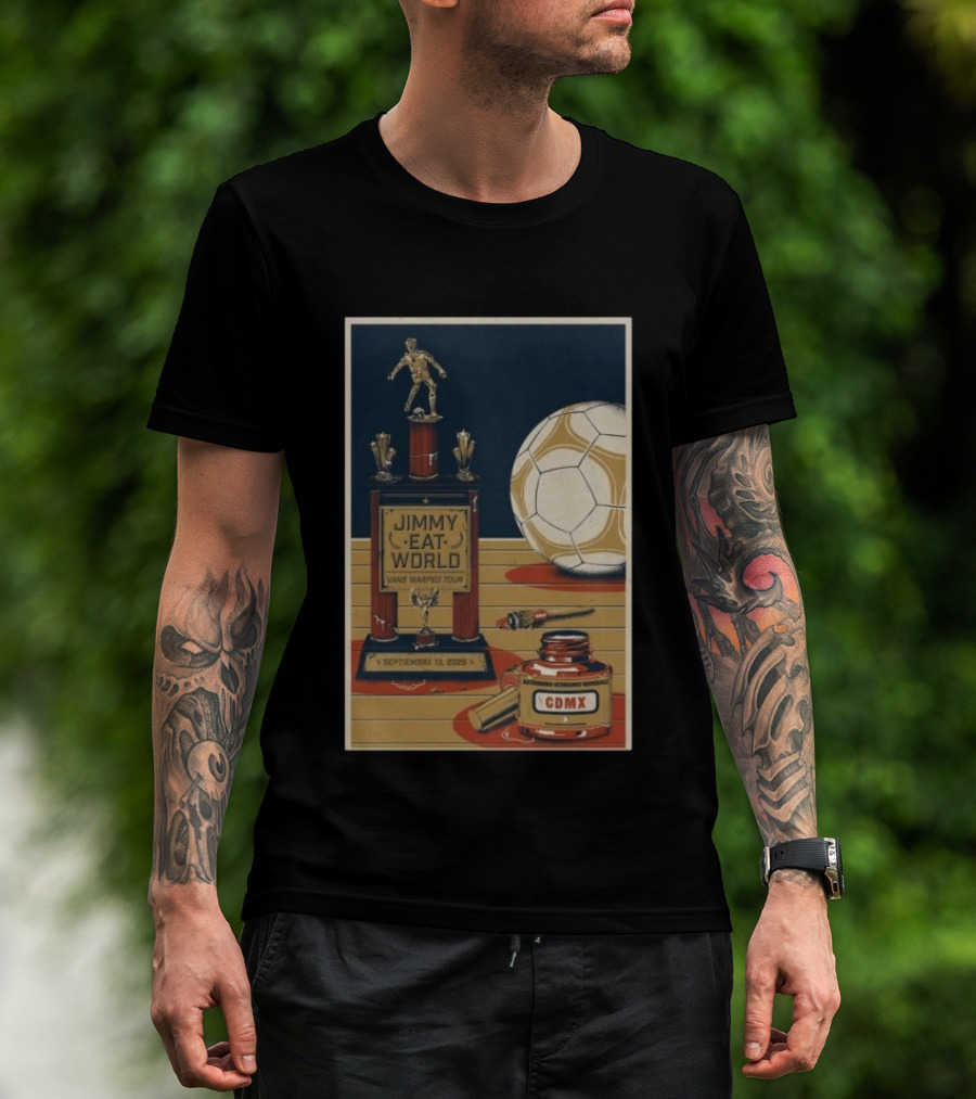 Jimmy Eat World Vans Warped Tour Mexico City September 13 2026 Autódromo Hermanos Rodríguez CDMX Soccer Trophy T-Shirt