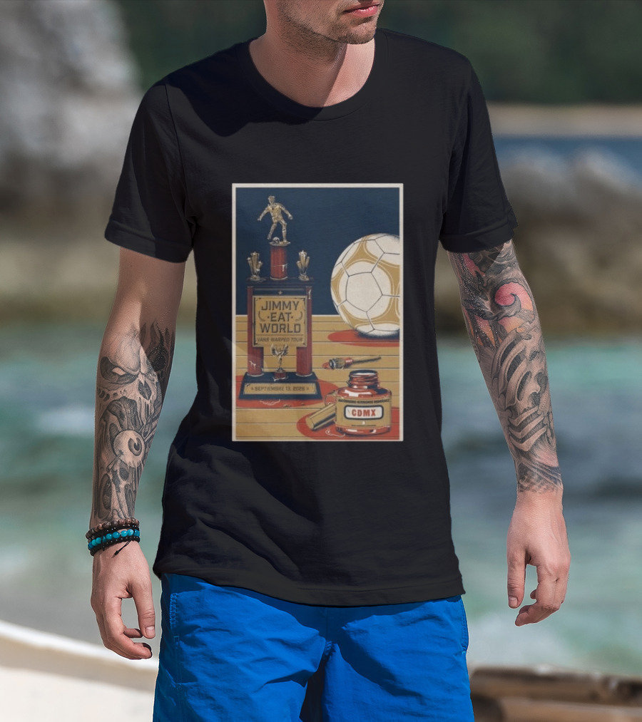 Jimmy Eat World Vans Warped Tour Mexico City September 13 2026 Autódromo Hermanos Rodríguez CDMX Soccer Trophy T-Shirt