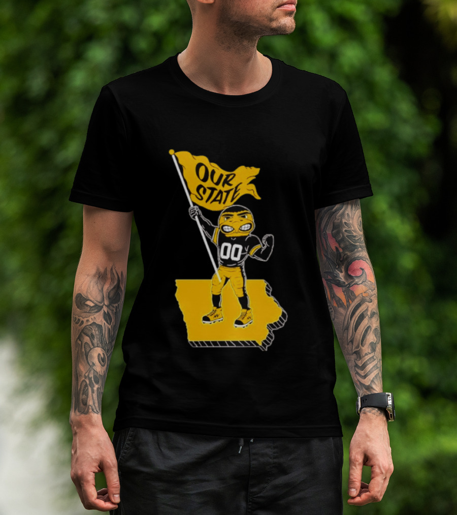 Our State Flag Iowa Beat Iowa State Sports Mascot Victory T-Shirt