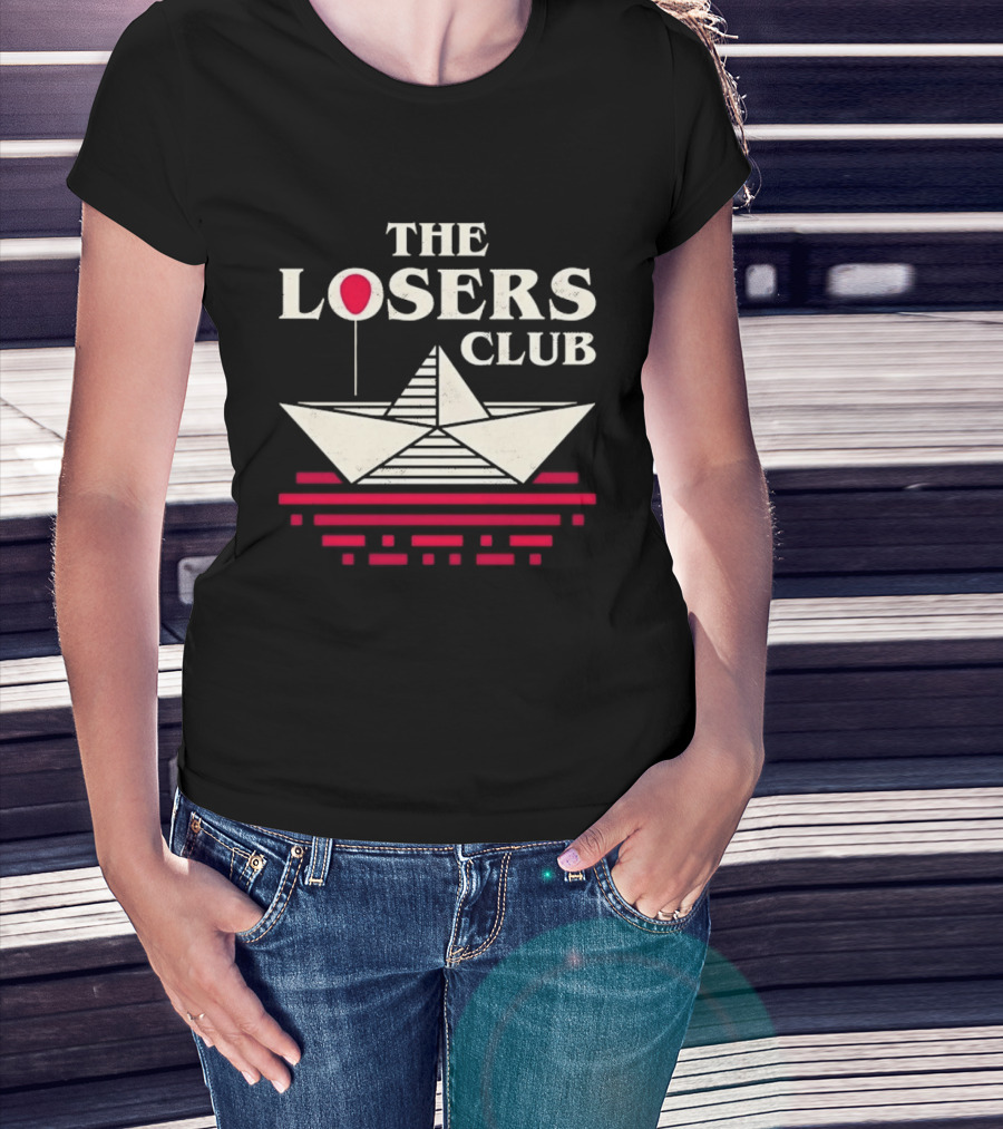 The Losers Club Paper Boat Red Balloon Stephen King IT T-Shirt