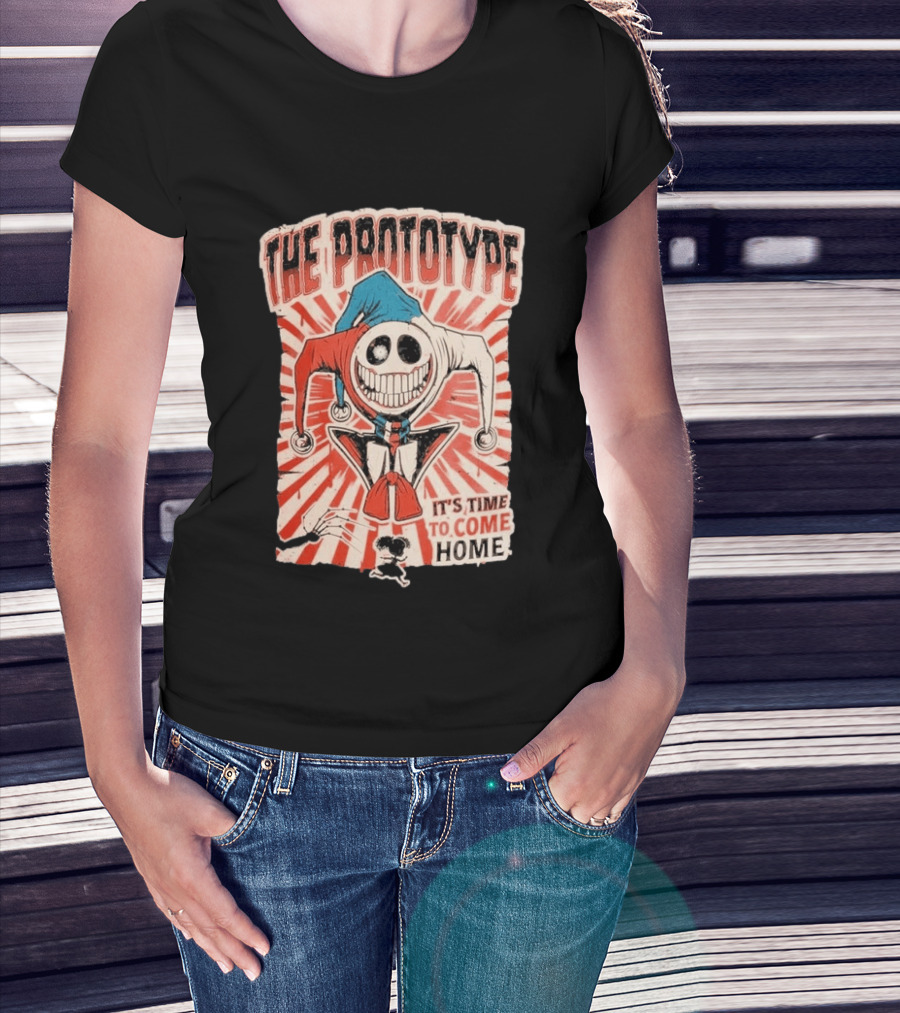 The Prototype It's Time To Come Home Jester Skull Red Blue Suit T-Shirt