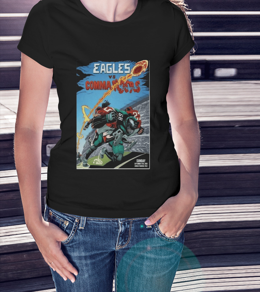 Eagles Vs Commanders September 13 2026 Lincoln Financial Field Football T-Shirt
