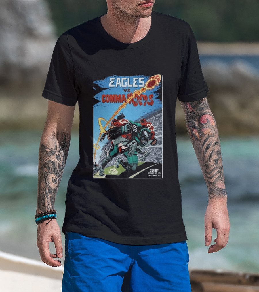 Eagles Vs Commanders September 13 2026 Lincoln Financial Field Football T-Shirt