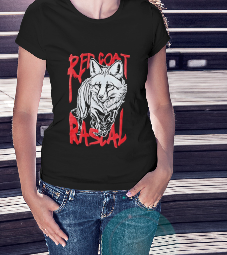 Red Coat Rascal Distressed Running Fox T-Shirt