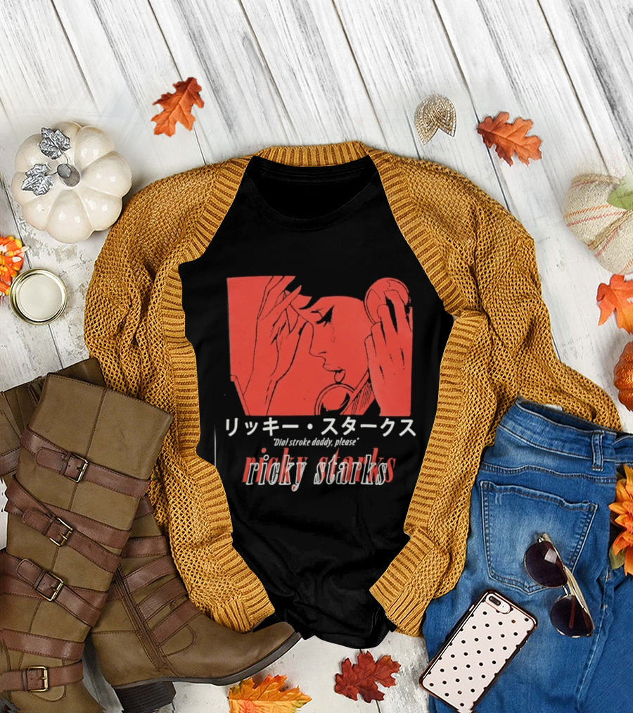 Ricky Starks Please Dial Stroke Daddy Japanese Style AEW T-Shirt