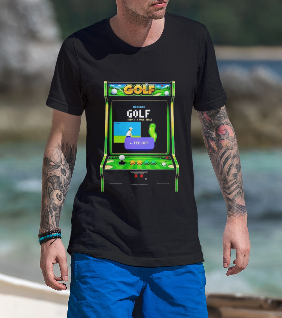 Webcade Golf Arcade Off Solo 3 Hole Duels T-Shirt
