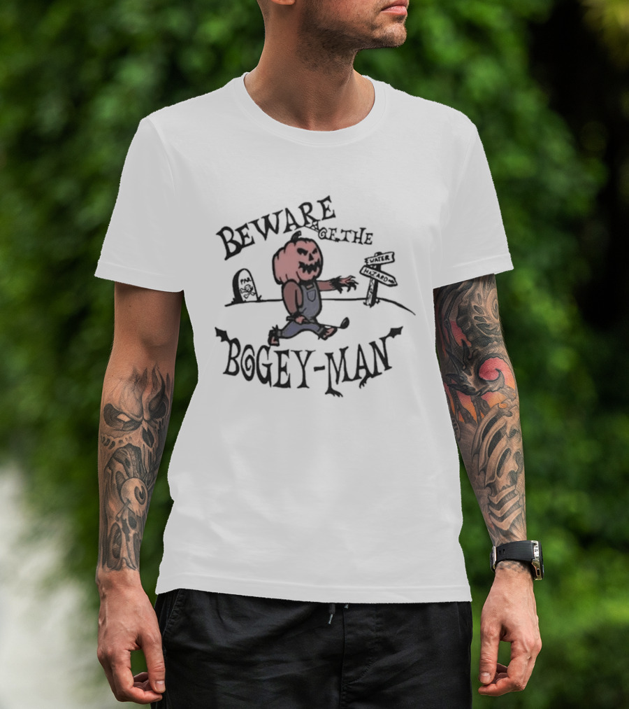 Beware Of The Bogey Man Halloween Pumpkin T-Shirt
