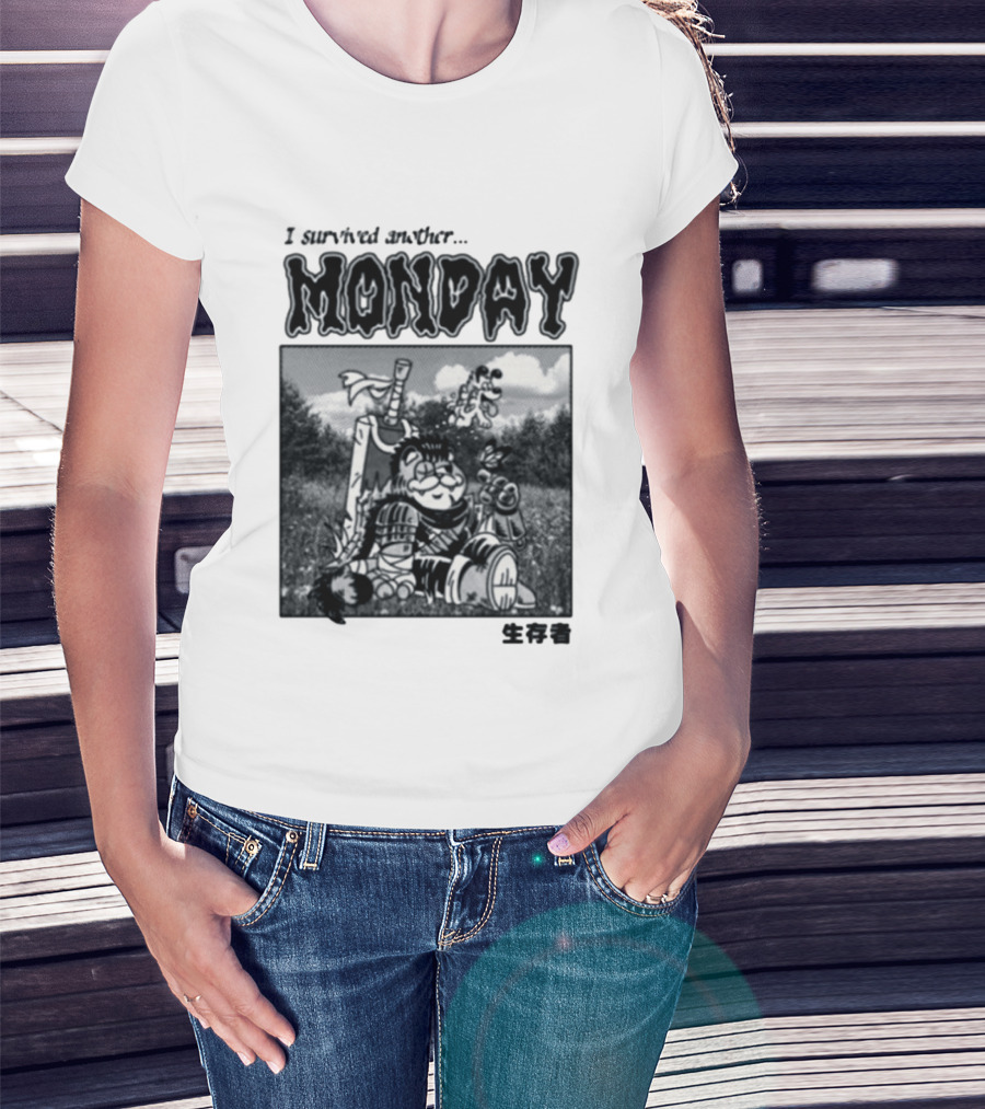 I Survived Another Monday Manga Survivor Berserk T-Shirt