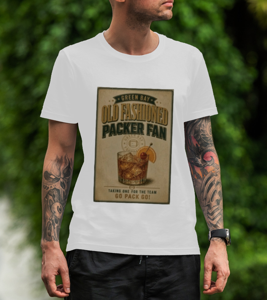 Green Bay Old Fashioned Packer Fan Taking One For The Team Go Pack Go T-Shirt