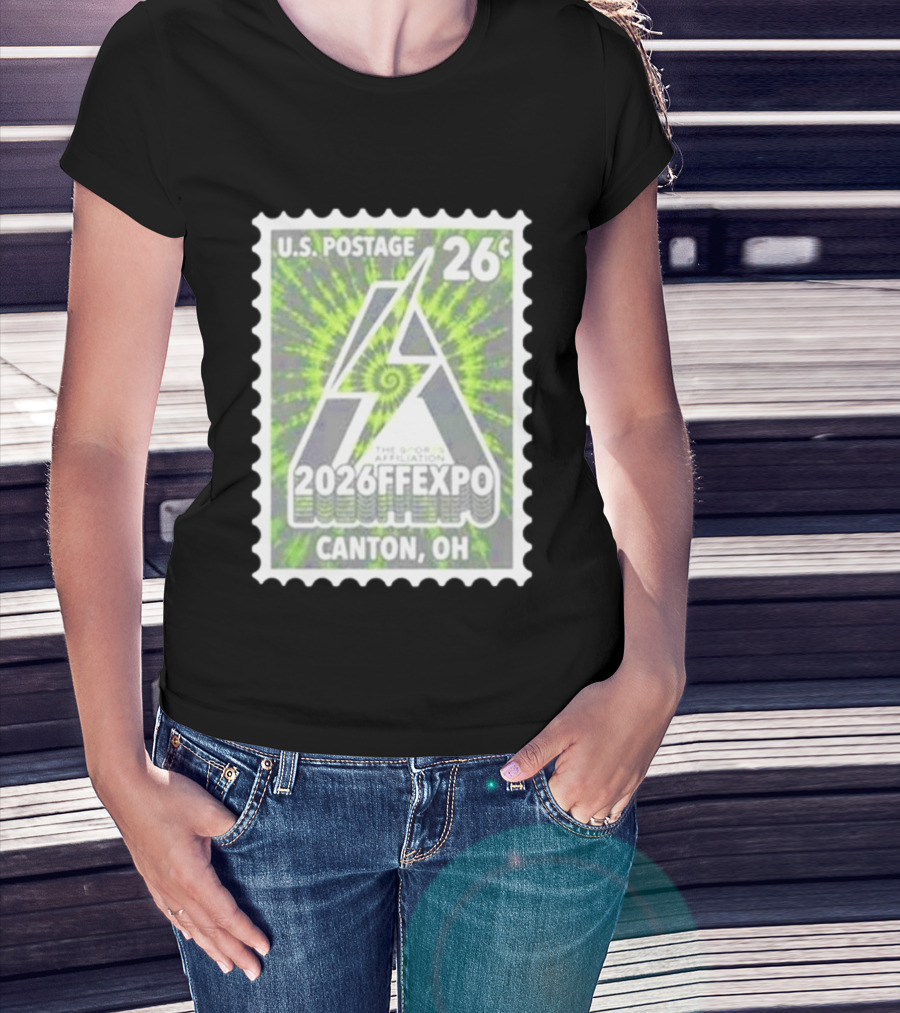 U.S. Postage 26c The Sports Affiliation 2026 FF Expo Canton OH Stamp T-Shirt