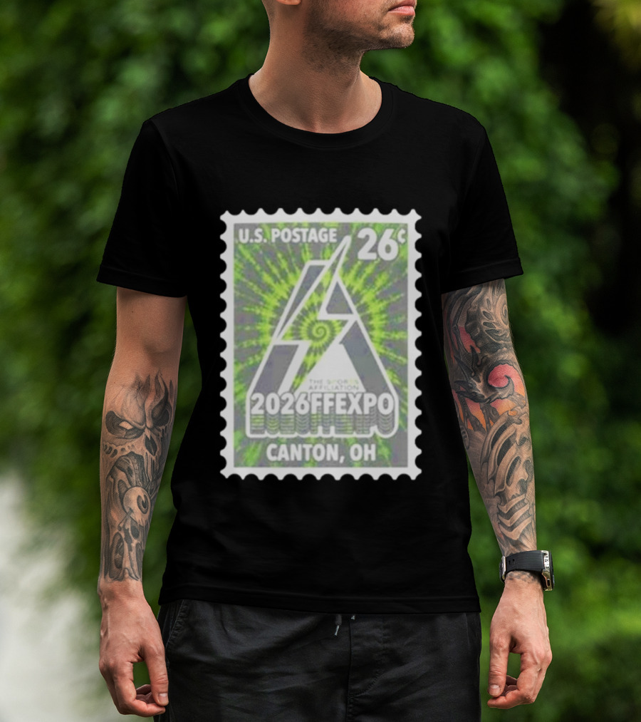 U.S. Postage 26c The Sports Affiliation 2026 FF Expo Canton OH Stamp T-Shirt