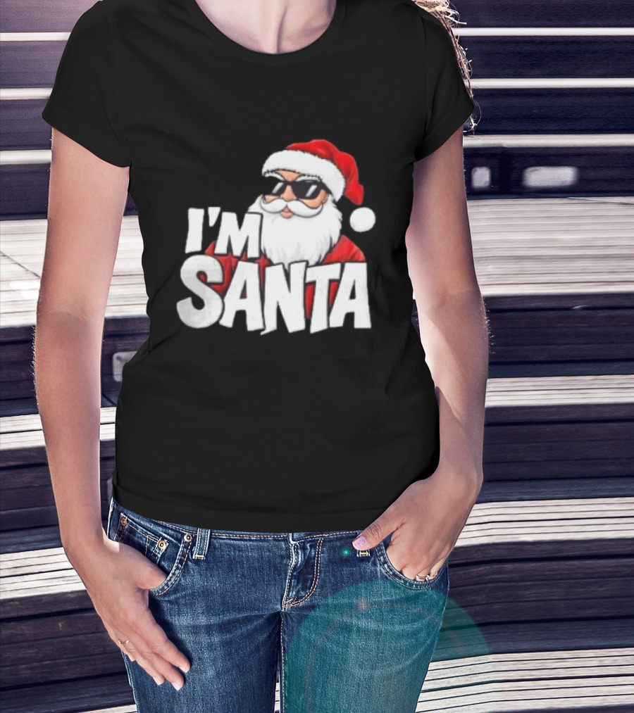 I'm Santa Sunglasses Cool Christmas Holiday T-Shirt