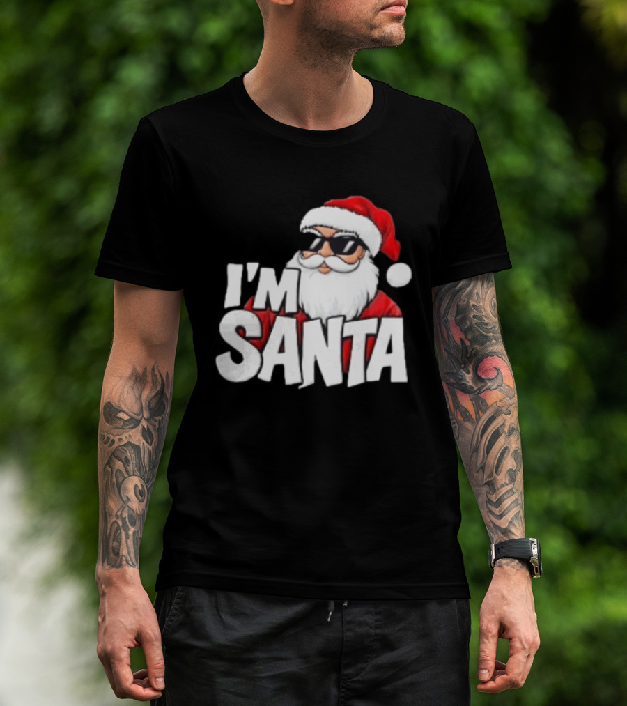 I'm Santa Sunglasses Cool Christmas Holiday T-Shirt
