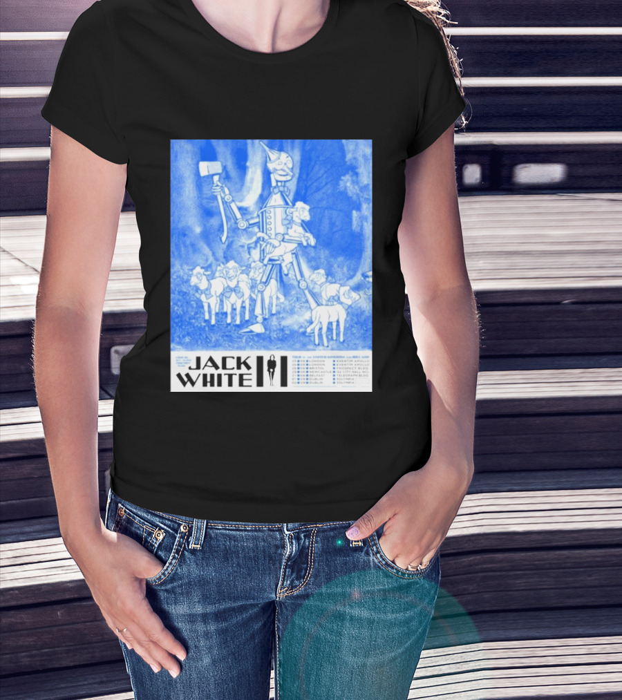 Jack White United Kingdom And Ireland 2026 Tour Tin Man With Sheep T-Shirt