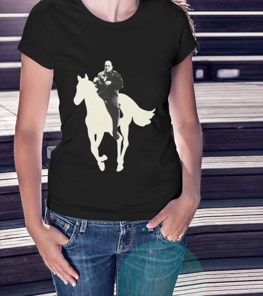 James Gandolfini The Sopranos Horse Riding T-Shirt