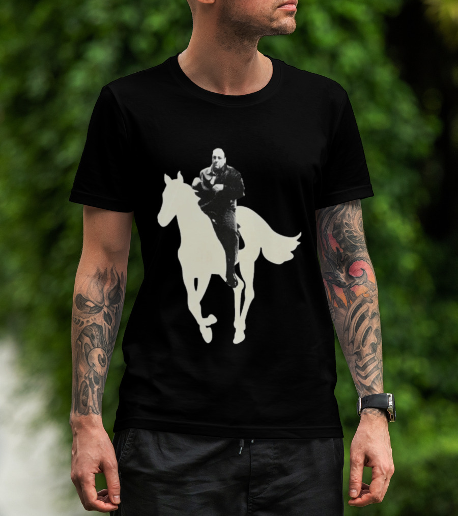 James Gandolfini The Sopranos Horse Riding T-Shirt