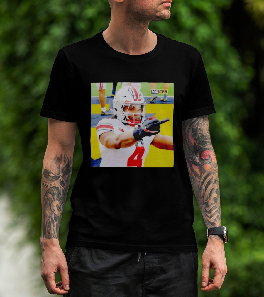 Ohio State Player Gesture Against Michigan Football T-Shirt