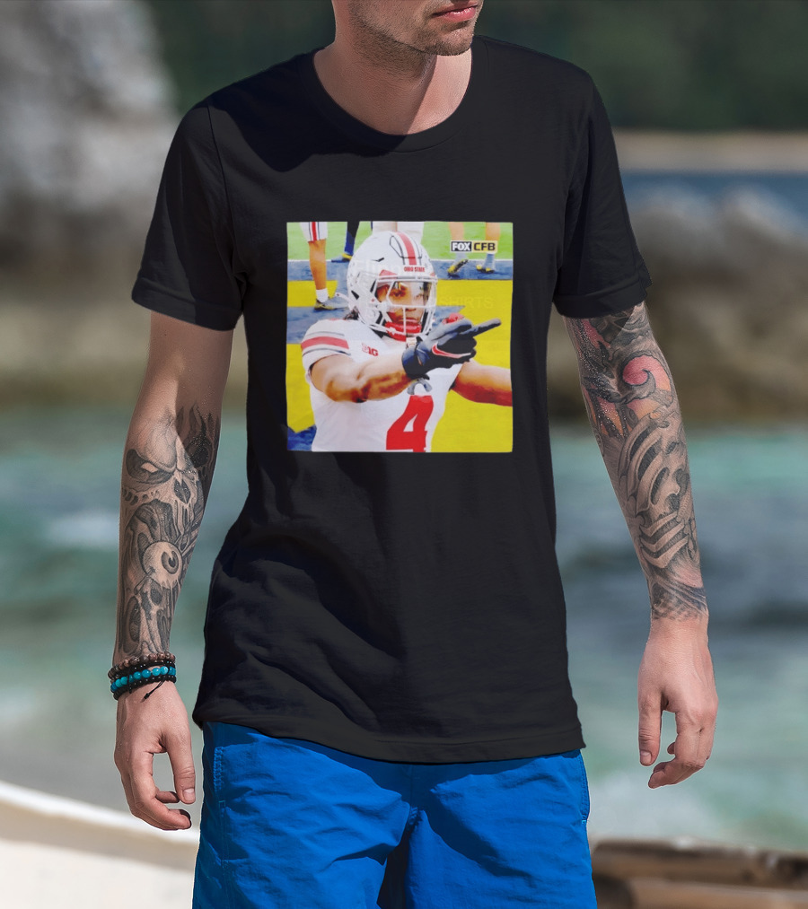 Ohio State Player Gesture Against Michigan Football T-Shirt