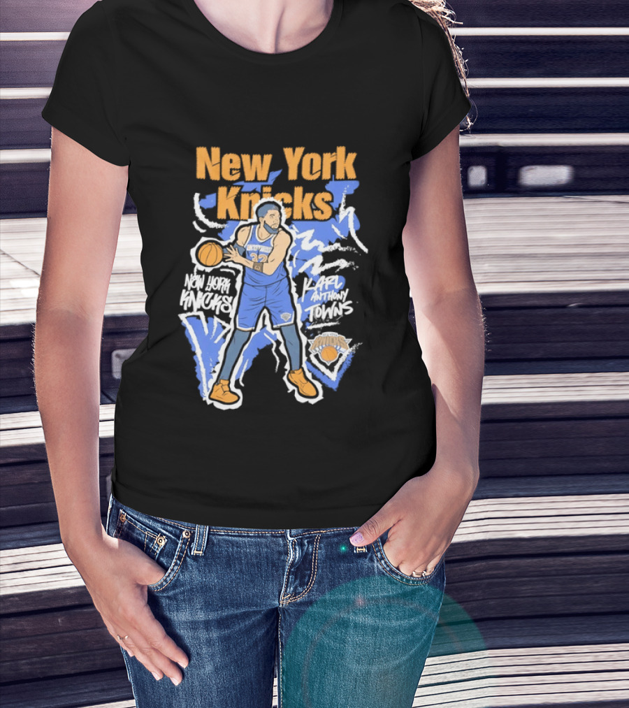 New York Knicks NBA Karl Anthony Towns Basketball T-Shirt