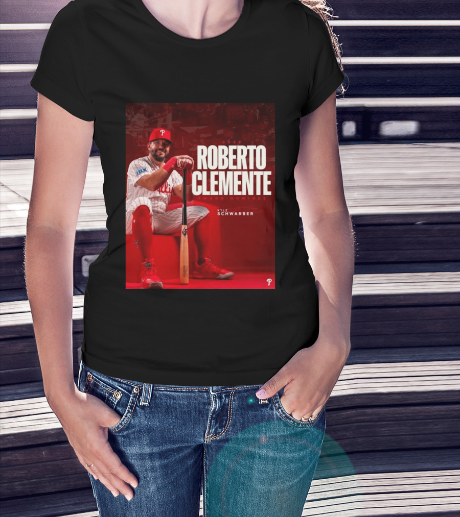 2026 Kyle Schwarber Roberto Clemente Award Nominee Phillies Baseball Recognition T-Shirt