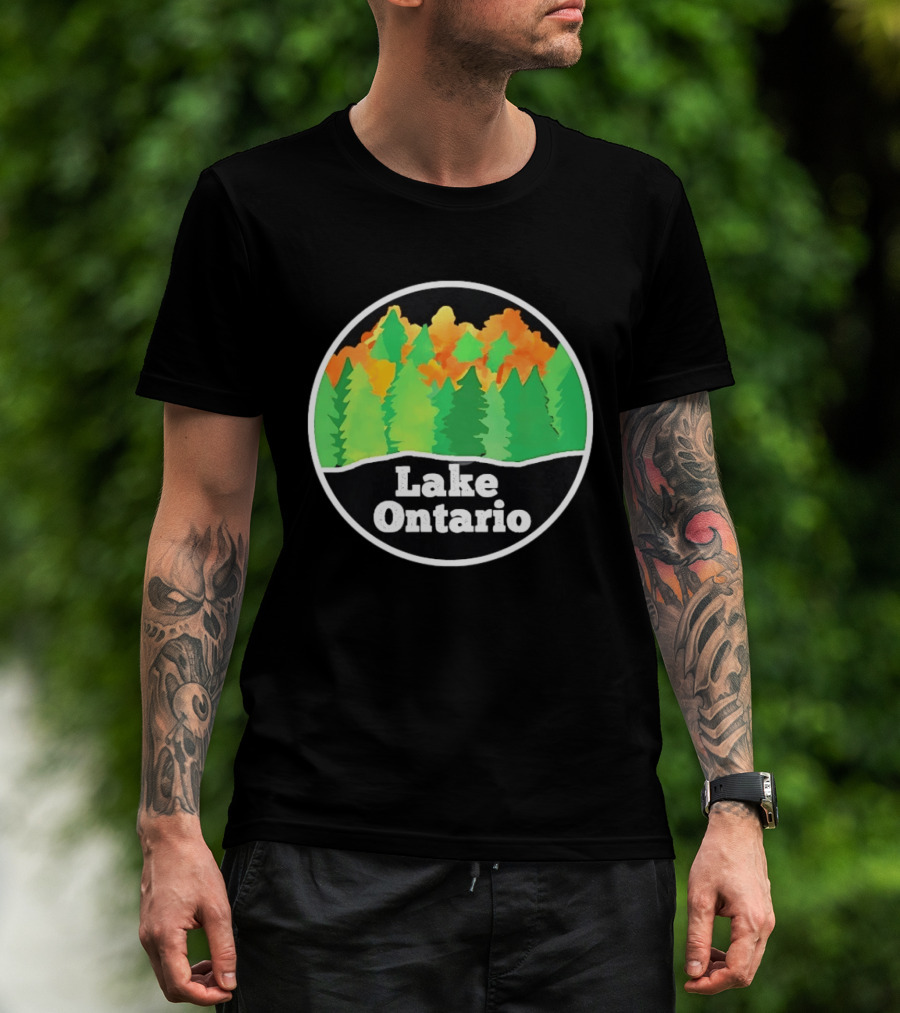 Lake Ontario Colorful Forest Landscape Nature Outdoors T-Shirt