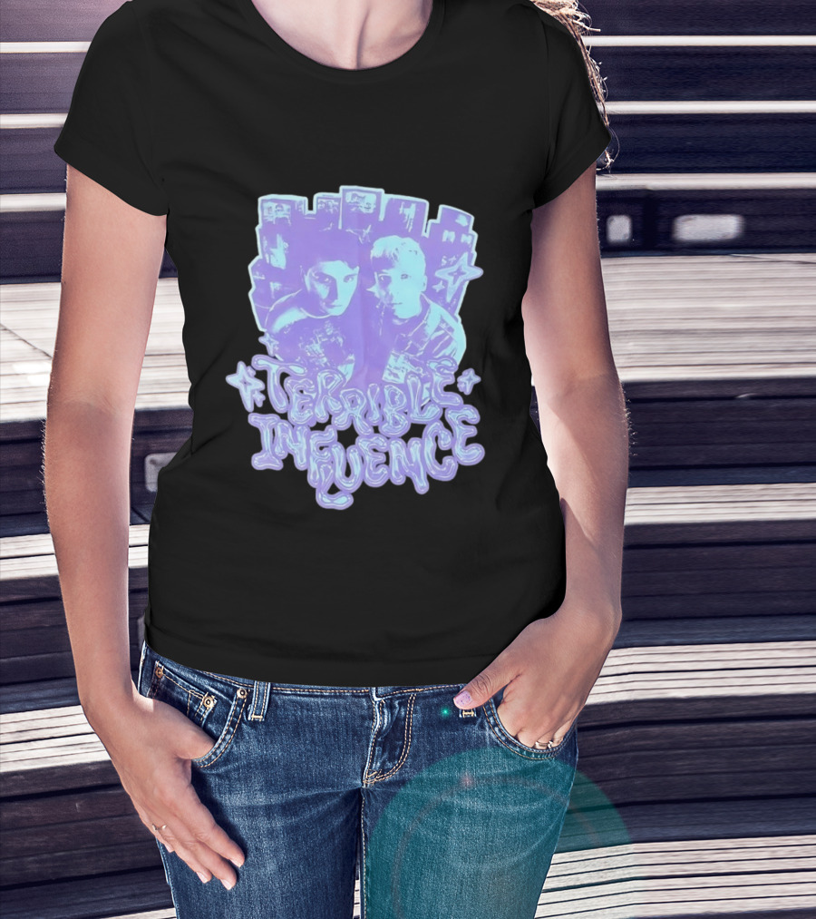 Terrible Influence Gerard Way Frank Iero Graphic Duo Purple T-Shirt