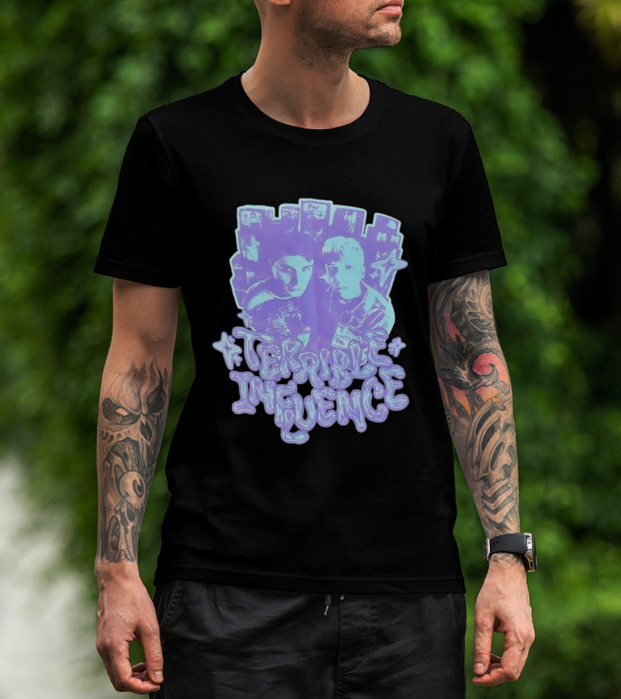 Terrible Influence Gerard Way Frank Iero Graphic Duo Purple T-Shirt