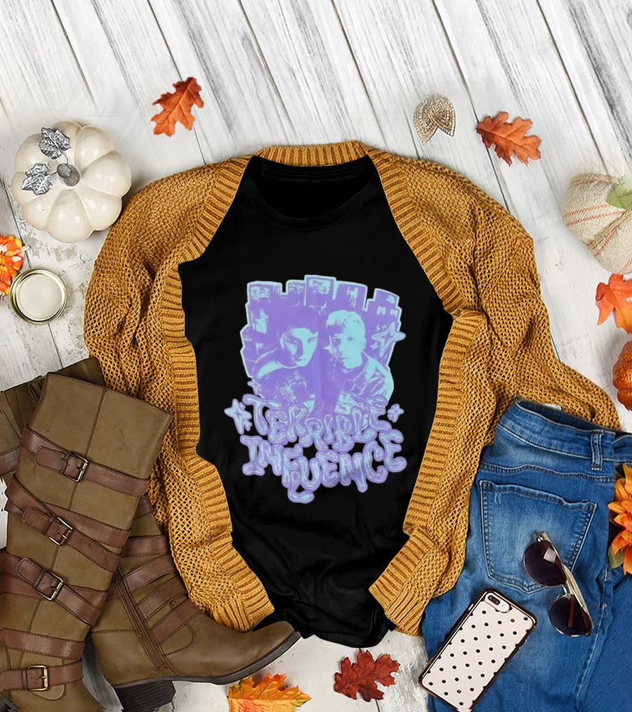 Terrible Influence Gerard Way Frank Iero Graphic Duo Purple T-Shirt