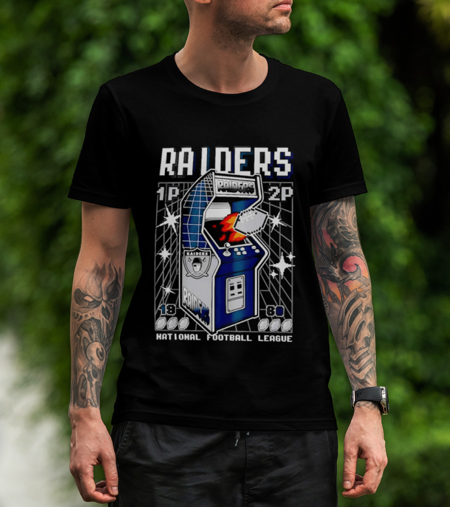 Las Vegas Raiders Arcade Machine NFL T-Shirt