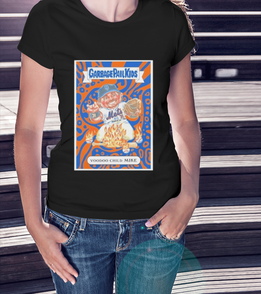 Garbage Pail Kids Mets Voodoo Child Mike Piazza Cards T-Shirt