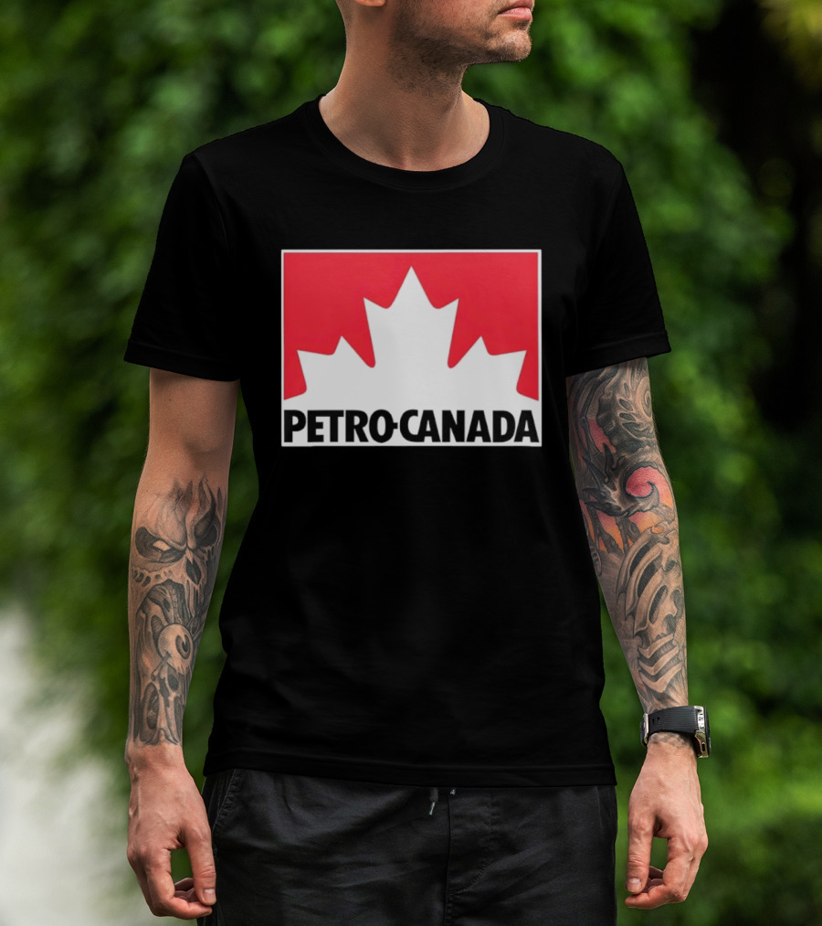 Petro Canada Canadian Gas Station Maple Leaf Branding T-Shirt