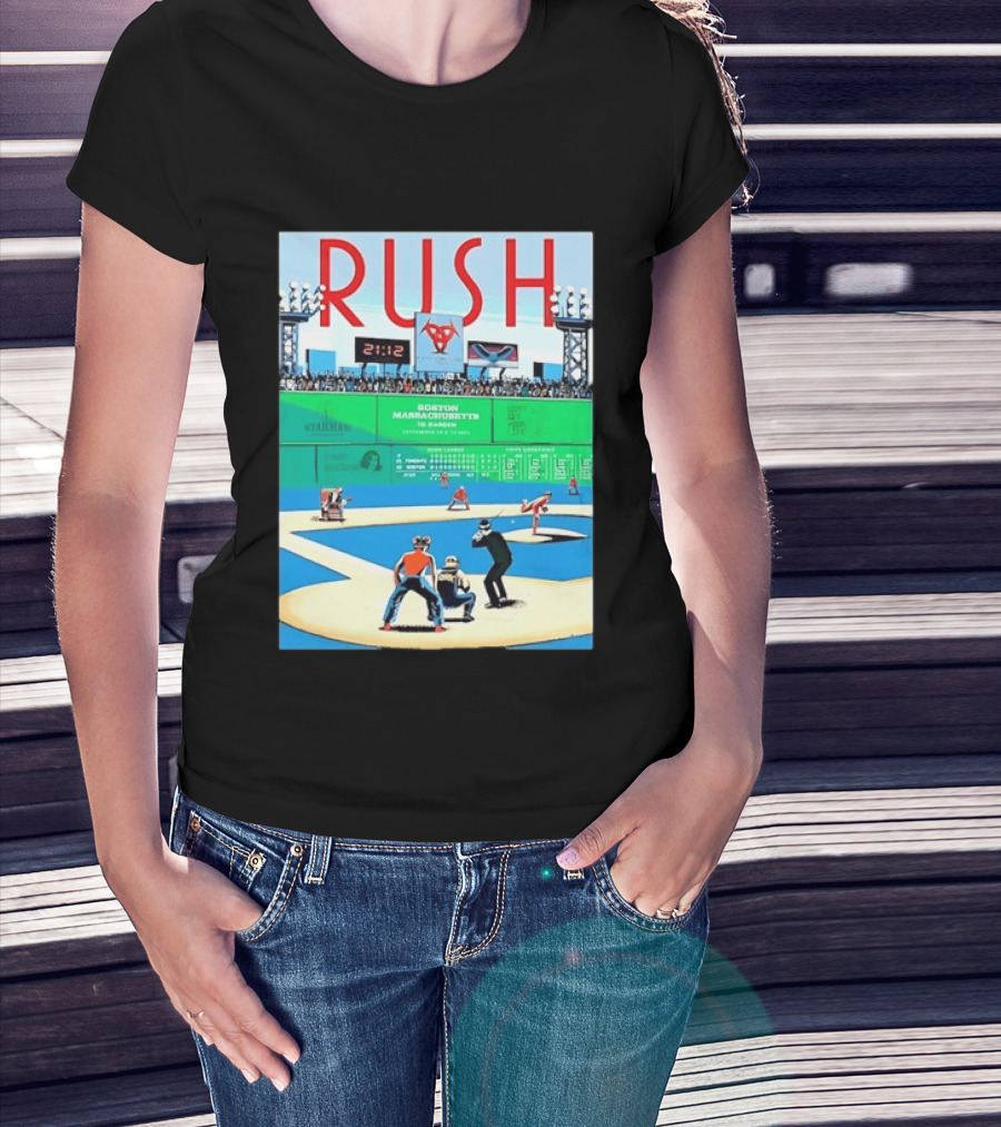 Rush 2112 Fifty Something Tour Boston Massachusetts TD Garden September 5 2024 Stadium Baseball T-Shirt
