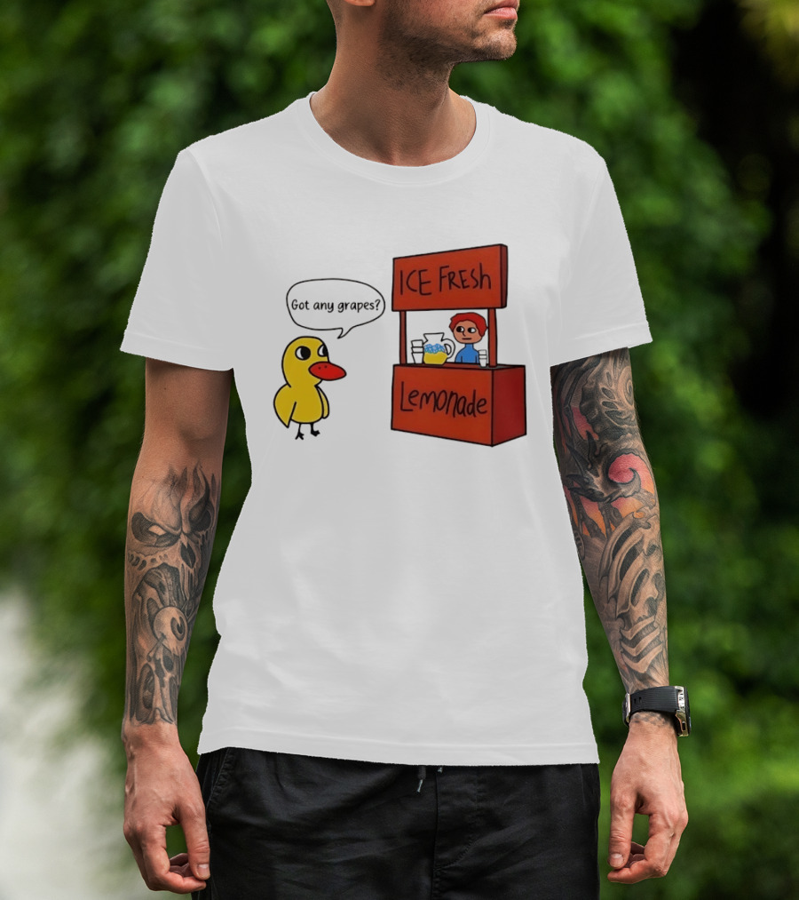 Got Any Grapes Duck Ice Fresh Lemonade Stand T-Shirt