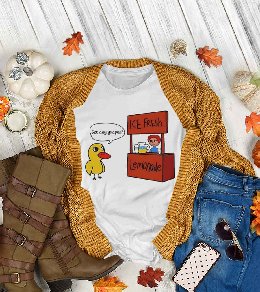 Got Any Grapes Duck Ice Fresh Lemonade Stand T-Shirt