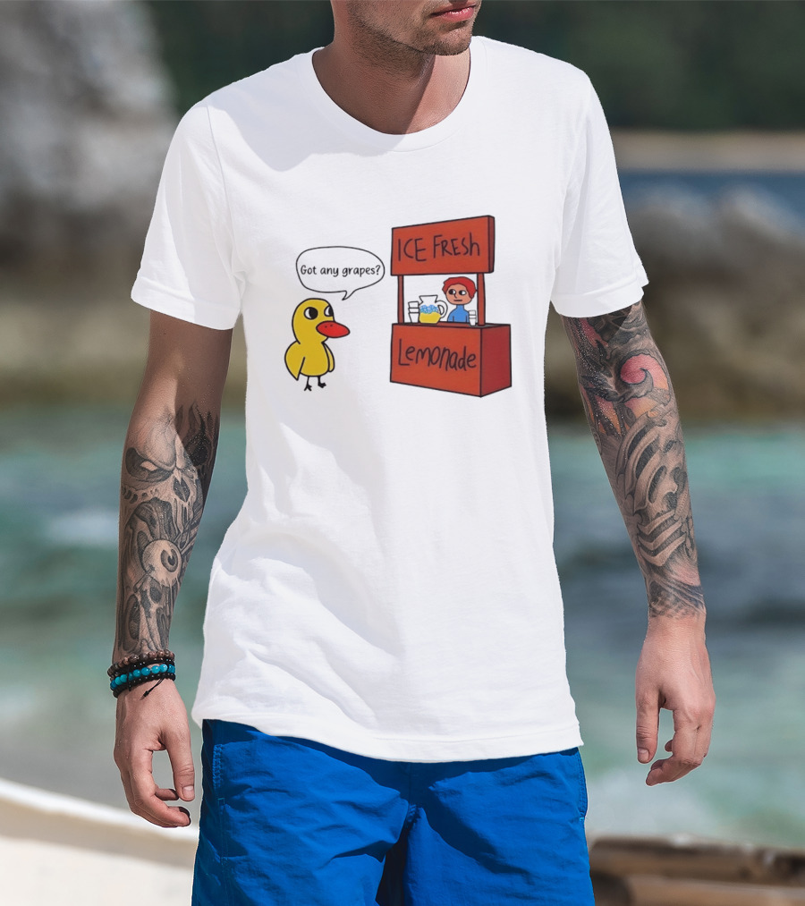 Got Any Grapes Duck Ice Fresh Lemonade Stand T-Shirt