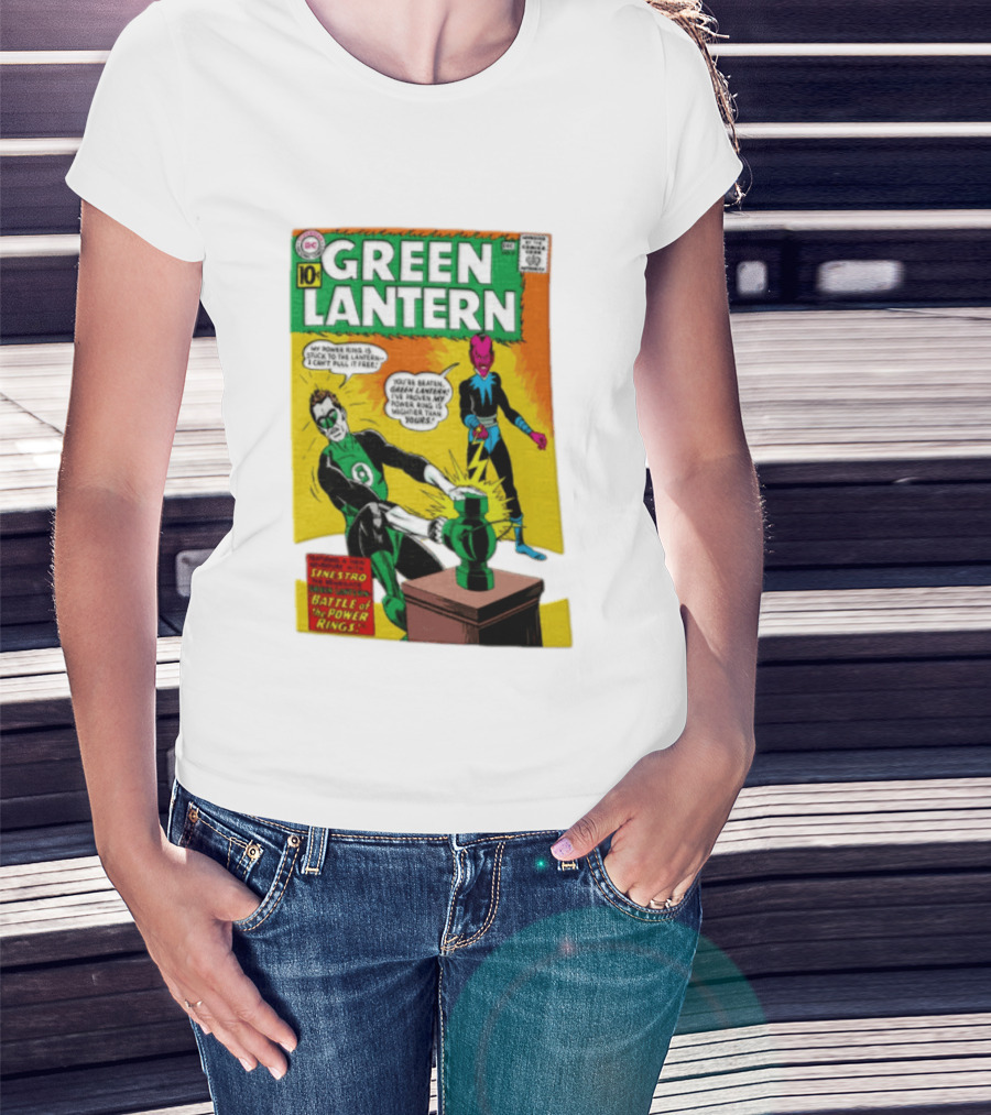 Green Lantern Sinestro Battle Of The Power Rings Comic Cover DC Comics T-Shirt