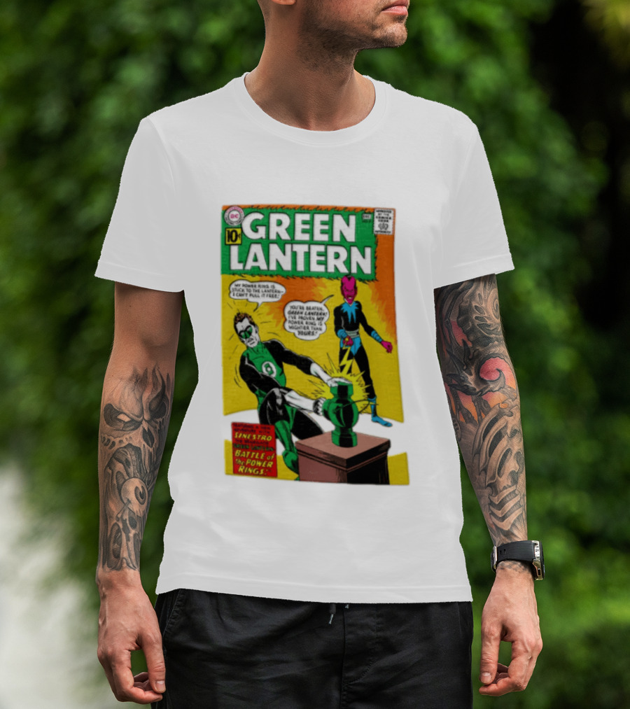 Green Lantern Sinestro Battle Of The Power Rings Comic Cover DC Comics T-Shirt