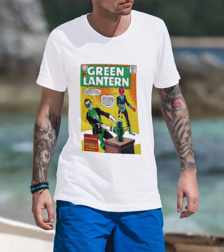 Green Lantern Sinestro Battle Of The Power Rings Comic Cover DC Comics T-Shirt