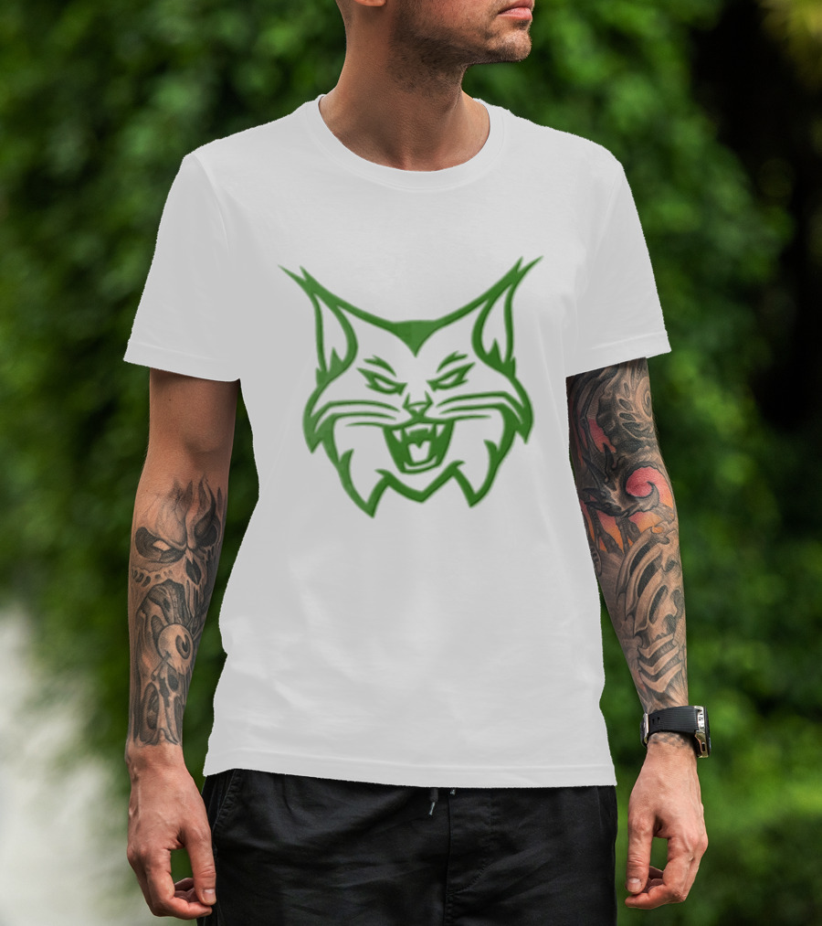 Kentucky Wildcats NCAA Green Snarling Cat Head T-Shirt