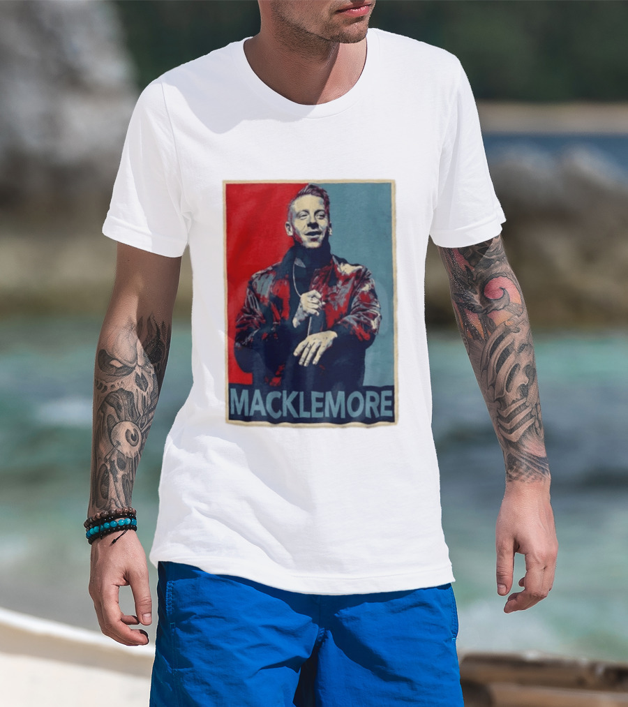 Macklemore Music Icon Red Blue T-Shirt