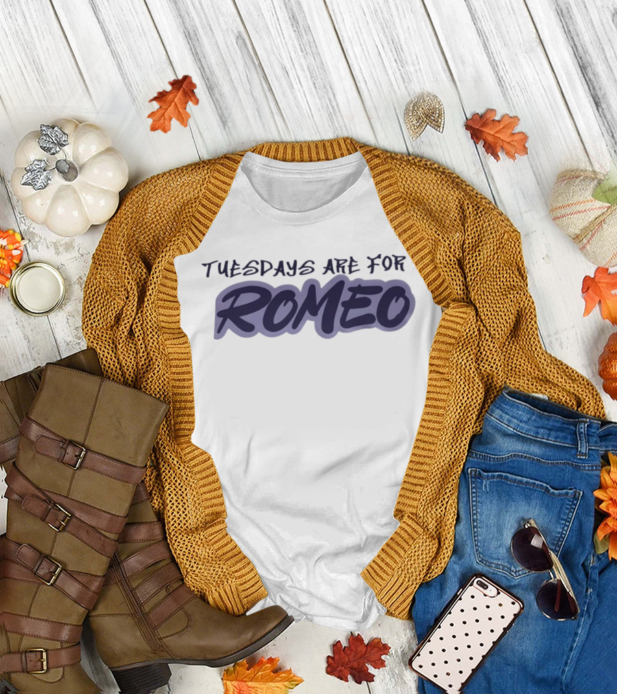 Tuesdays Are For Romeo Personalized Name T-Shirt