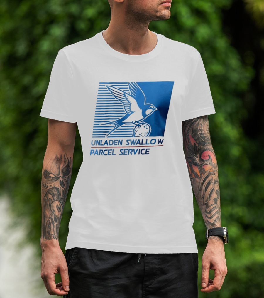 Unladen Swallow Parcel Service Monty Python T-Shirt