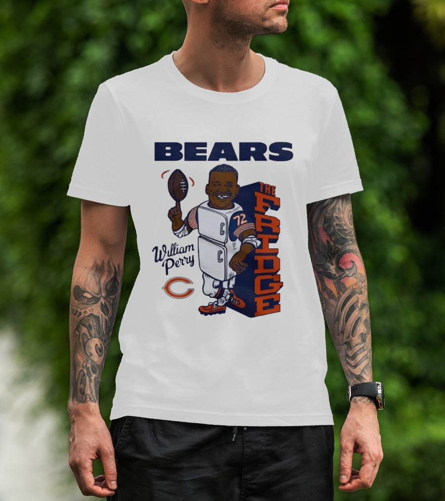 Chicago Bears William Perry The Fridge 72 Football T-Shirt