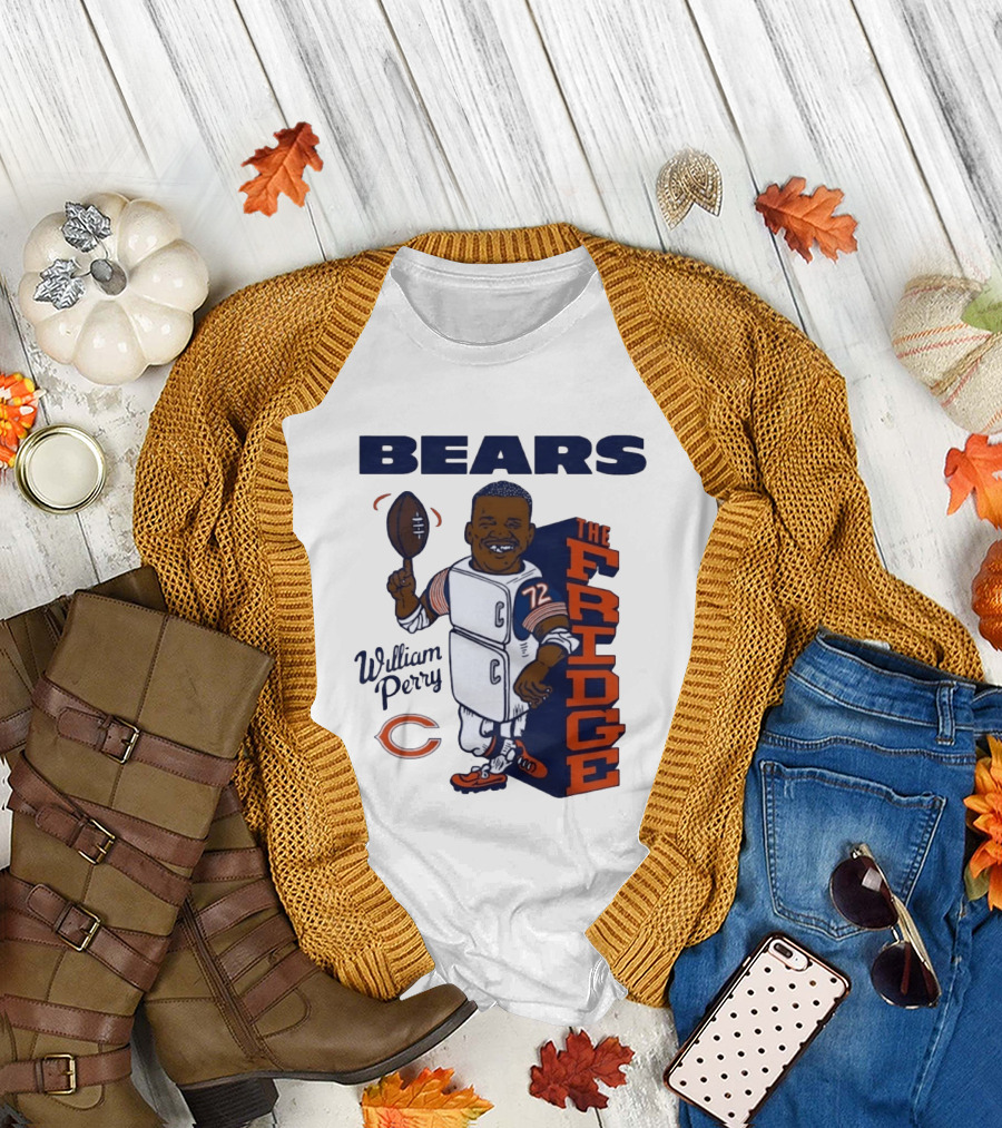 Chicago Bears William Perry The Fridge 72 Football T-Shirt