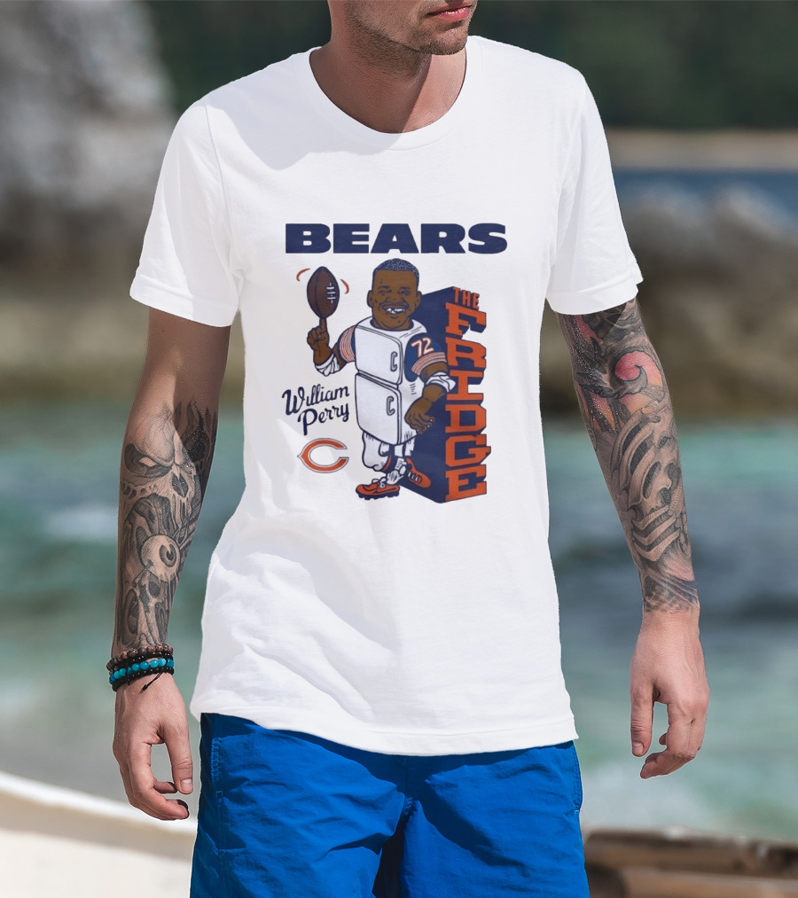 Chicago Bears William Perry The Fridge 72 Football T-Shirt